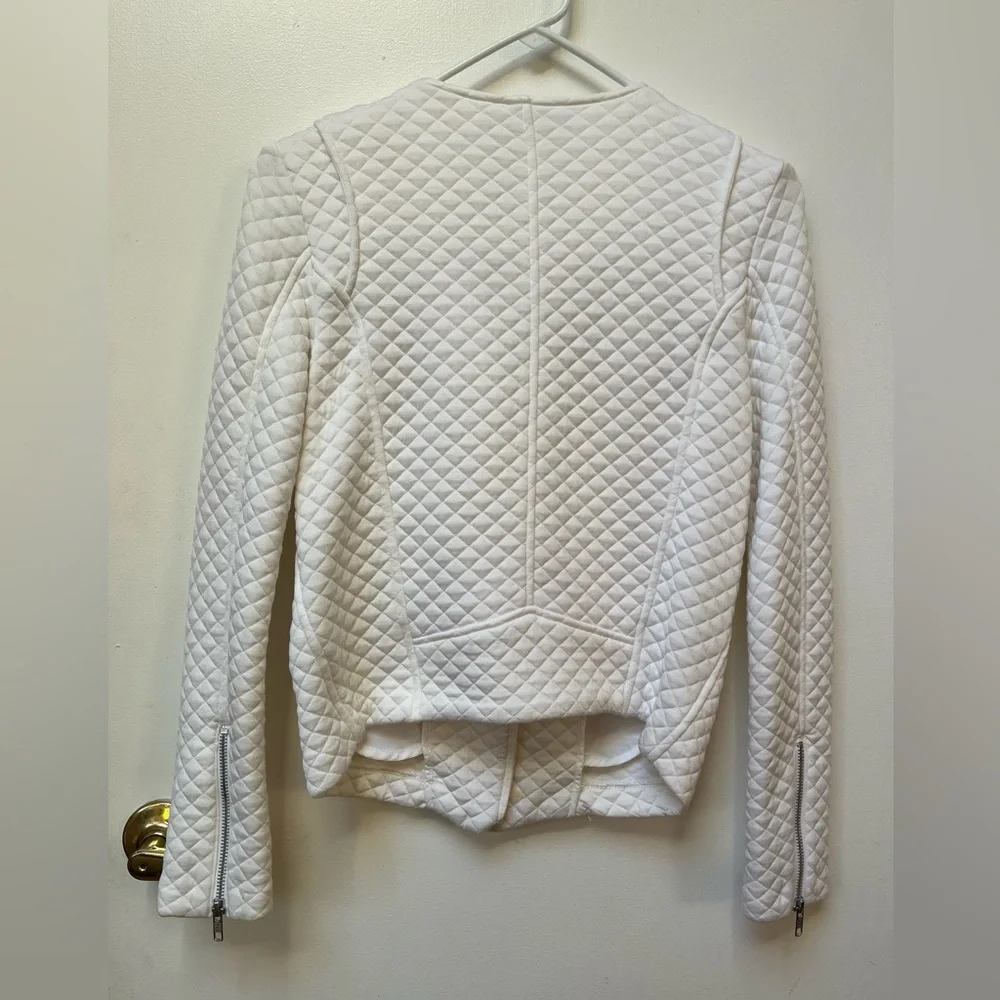 Generation Love White Quilted Bomber Jacket - Picture 4 of 6